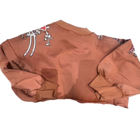 Free people embroidery crop sweater - Picture 4 of 6